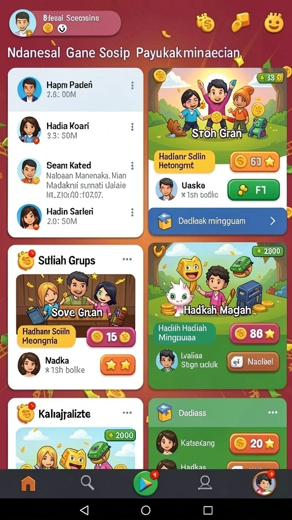 adam77 - Tangkapan layar menunjukkan variasi karakter yang dapat dimainkan.